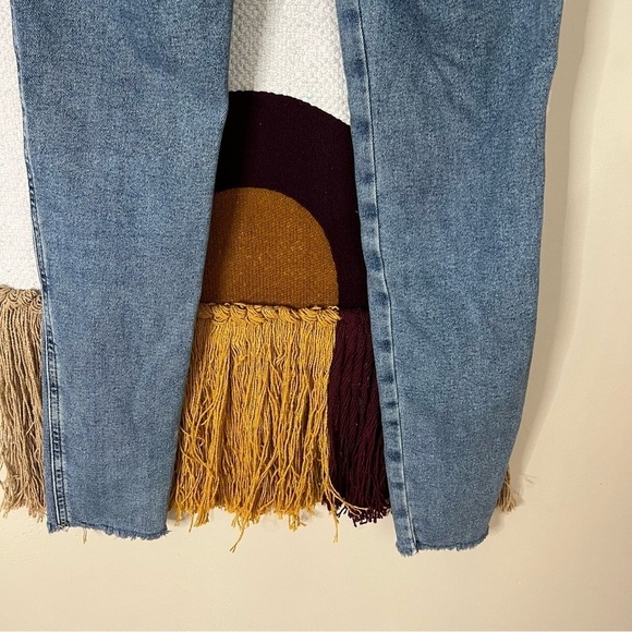 FREE PEOPLE RAW HIGH RISE JEGGING BLUE SIZE 27 - Picture 8 of 9